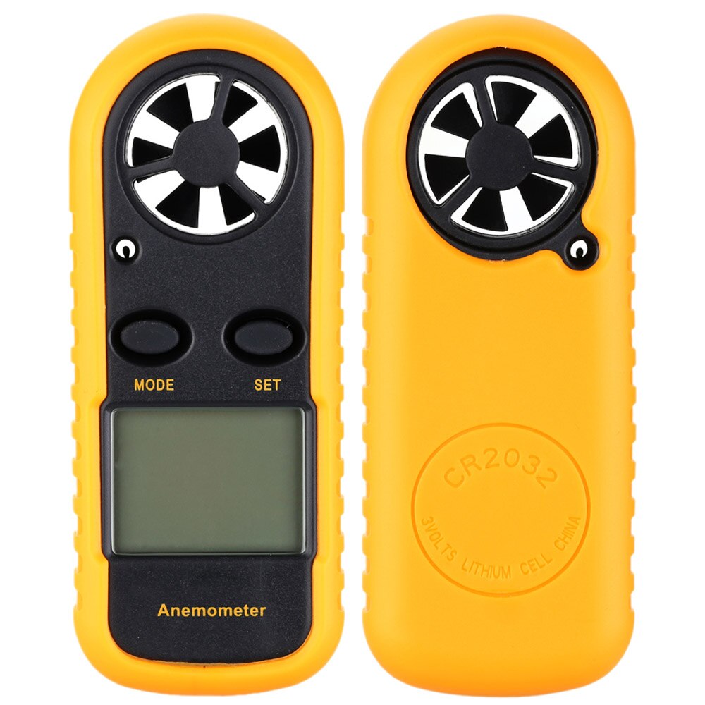 0-30 M/s Digitale Anemometer Mini Lcd Digitale Anemometer Windsnelheid Luchtsnelheid Temperatuur Meten Met Backlight -10 - 45 ℃