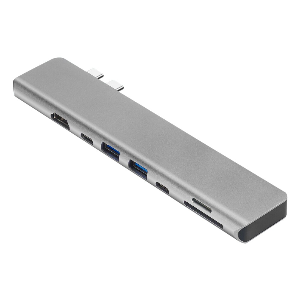 Meerdere Hoge Snelheid Expander Adapter Dual Usb Type-C Hub Docking Station 4K Dual Pd 2 Usb Sd tf Kaartlezer Adapter