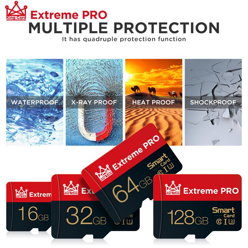 Carte Micro SD de classe 10, 8 go/16 go/32 go/64 go/128 go, carte mémoire flash pour smartphones Samsung