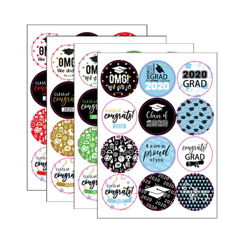 Graduation Season Stickers Graduation Cap Diploma Party Stickers