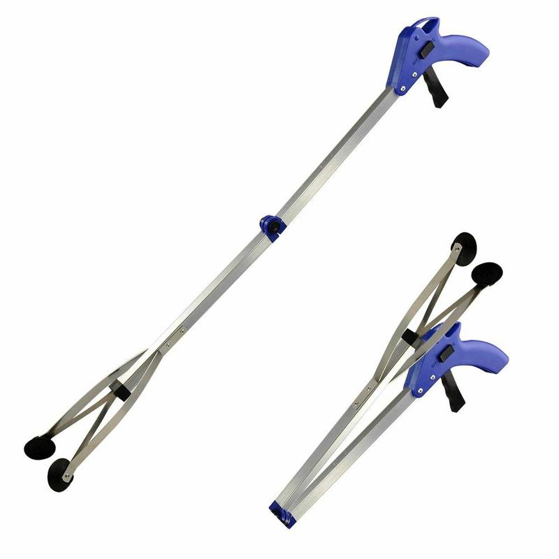 Recogedor de basura plegable para el hogar, recogedor de basura para limpieza espesante, recogedor de residuos para jardín, herramientas de aleación de aluminio en U, hojas J7U9, 1 Uds.