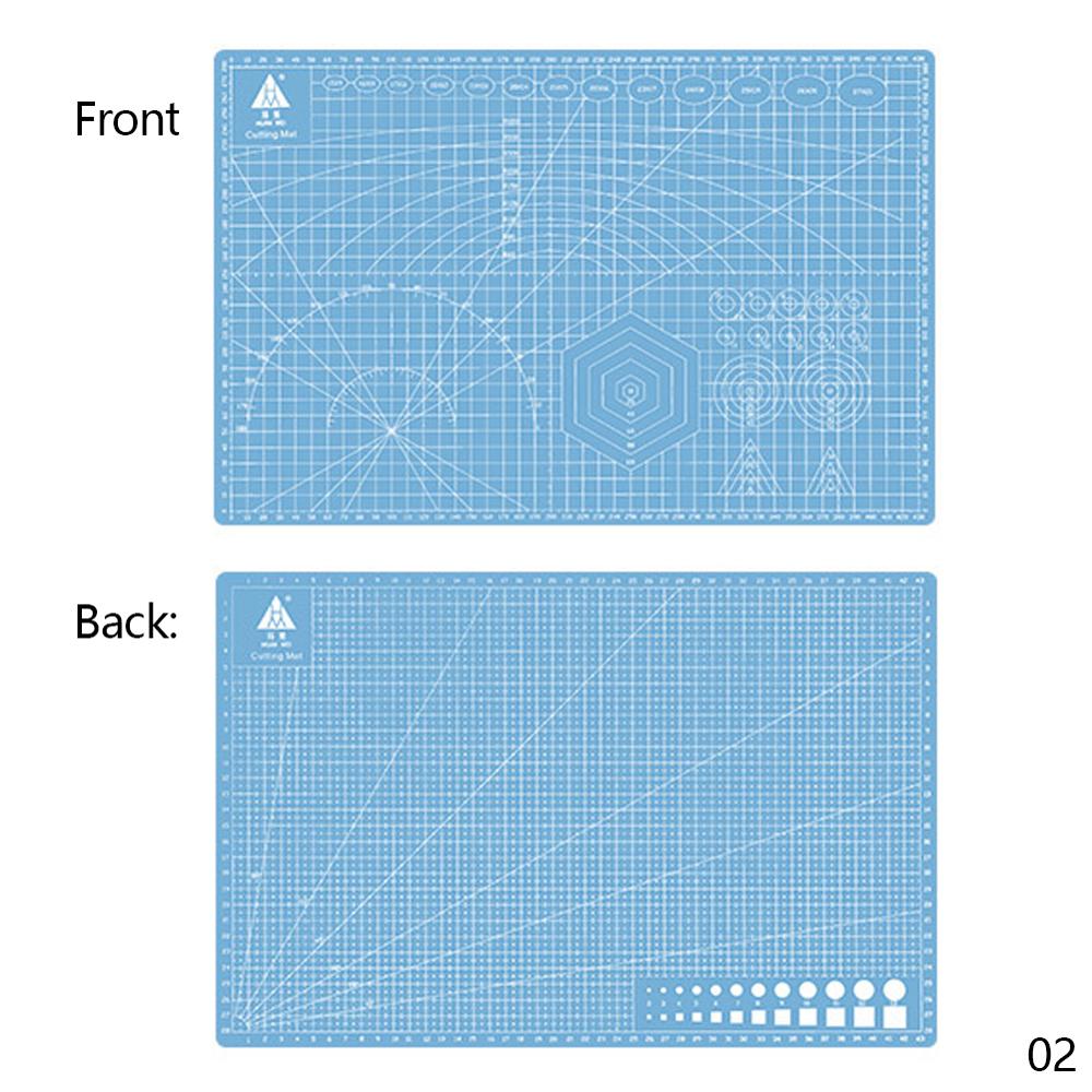 A3 Cutting Mats Cushion Board Large Handwritten Test Paper Drawing Beauty WorkbeScaling Model Rubber Seal Engraving Board DIY: Light Blue