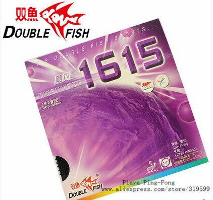 Double Fish 1615 lange pips-out tafeltennis pingpong top vel rubber zonder/met spons