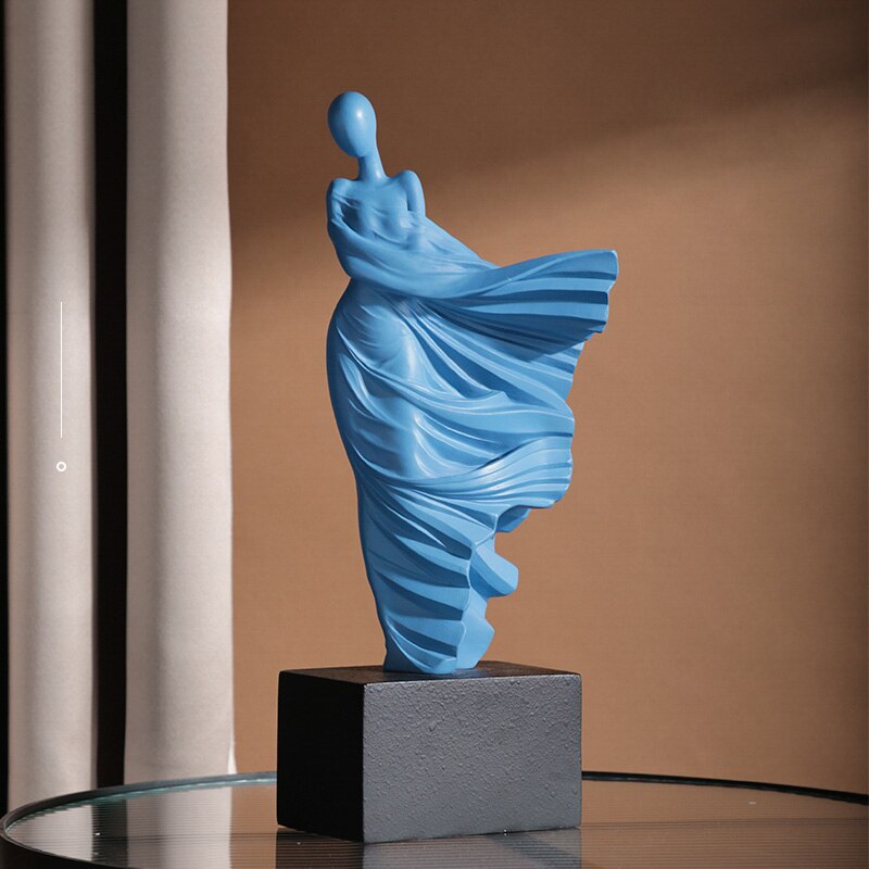 High-end Modern Simplicity Sculptures Abstract Dancer Figure People Statue Resin Home Decoration Living Room TV Cabinet Decor