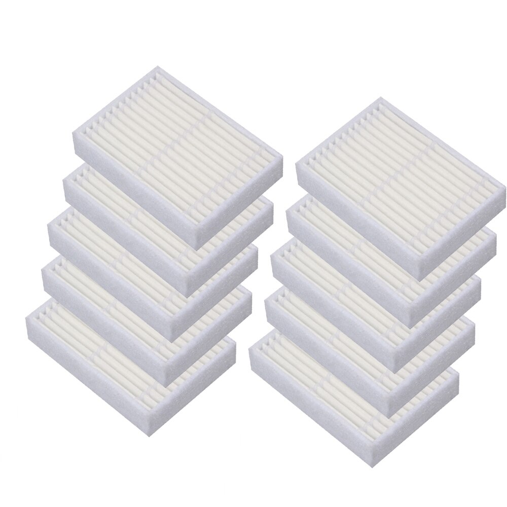 Robotic Vacuum Cleaner HEPA Filter for midea mvcr03 VCR15 VCR16 Robot Vacuum Cleaner Parts Accessories: 10PCS