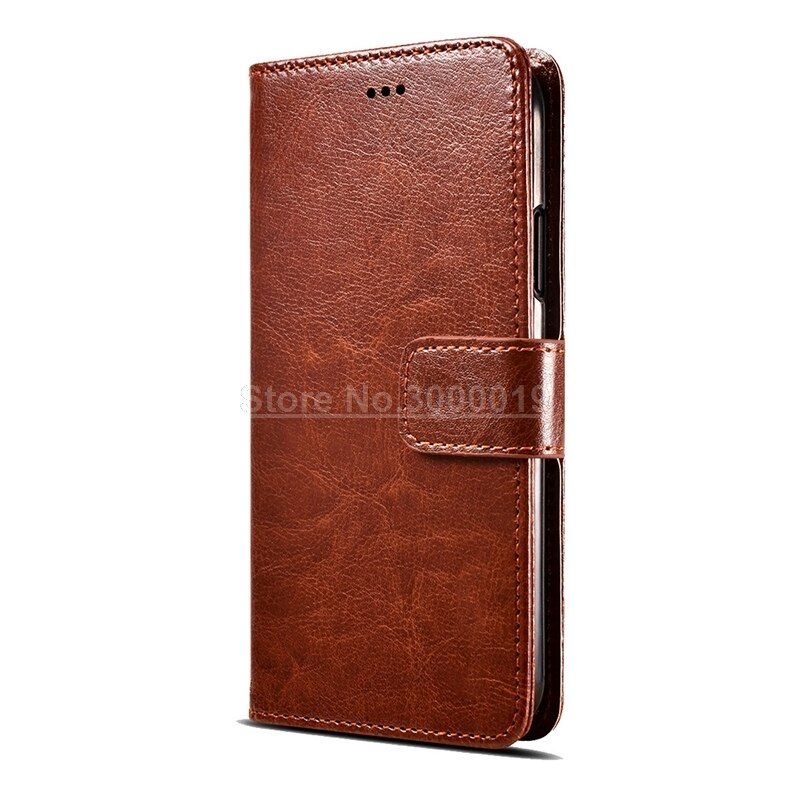 For Samsung A10 Case on Samsung A10 SM-A105FD Case Flip 6.2 Leather Wallet Book Flip Case for Samsung Galaxy A10 A 10 A105 Cover: CX Brown