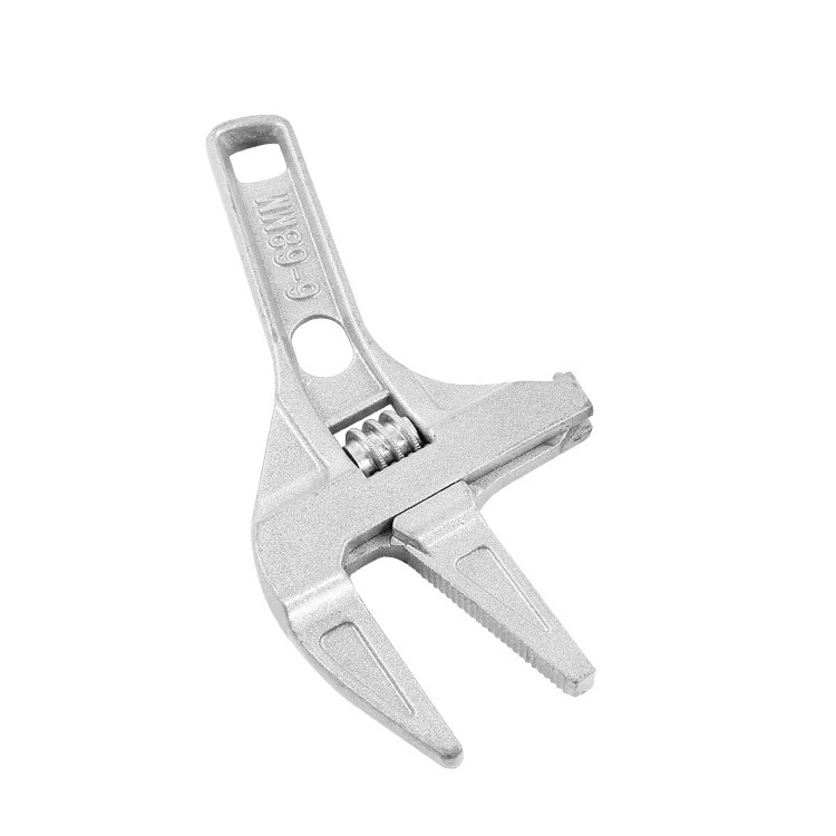 Verstelbare Zaagtand Wrench Multifunctionele Diy Wrench 6-68Mm Grote Opening Badkamer Wrench Aluminium Reparatie Tool