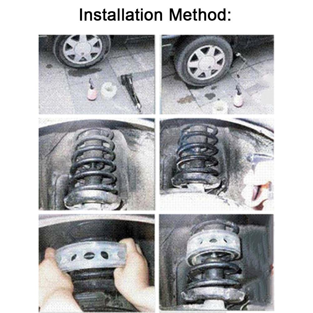 2PCS Transparent Automobile Shock-absorbing Rubber Buffer Shock Absorber For Spring Clearance 23/27MM