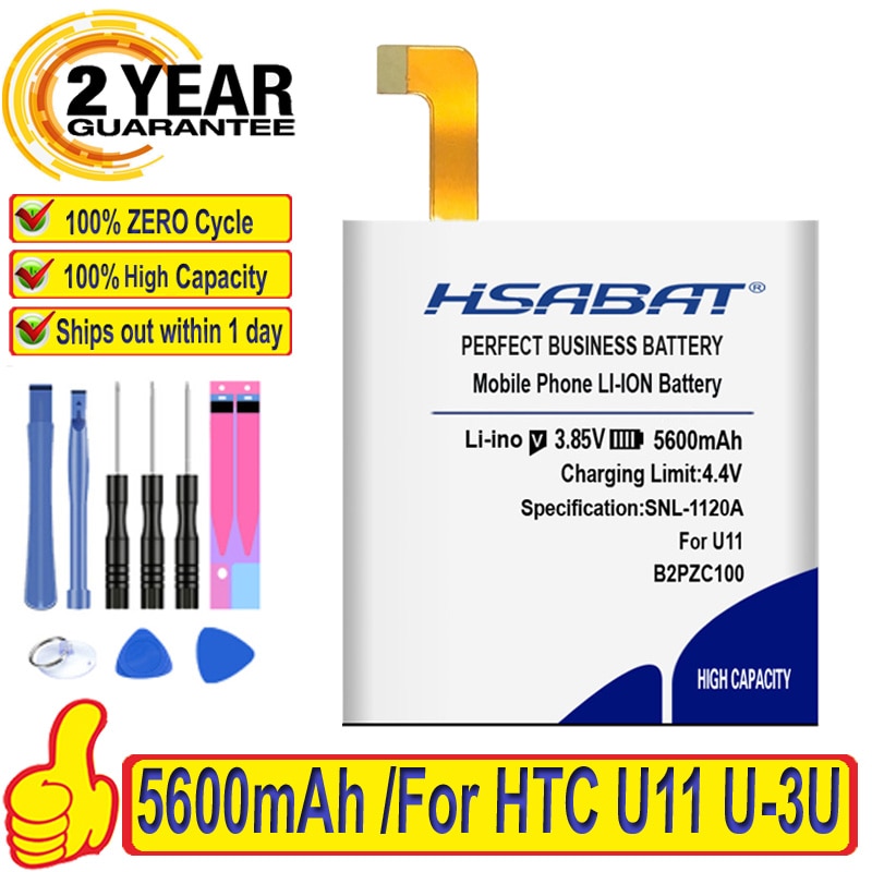 Originele Hsabat 5600Mah B2PZC100 Hoge Capaciteit Nul Cyclus Batterij Voor Htc U11 U-3U