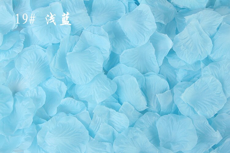 100 stk 5*5cm silke rosenblade til bryllup dekoration romantisk kunstig rose blomster bryllup tilbehør: N19