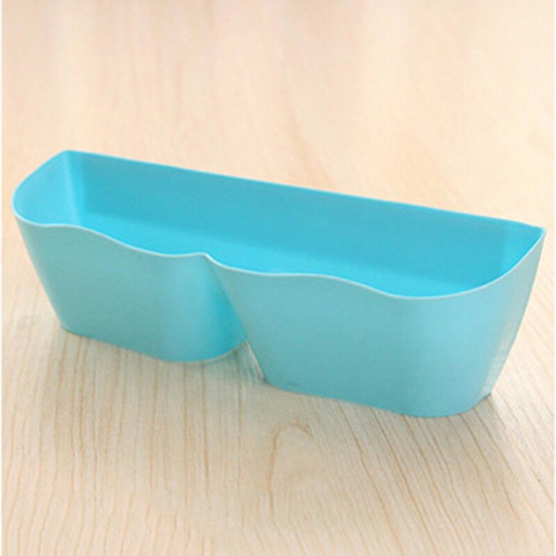 mur-monté collant suspendus chaussure crochet étagère étagère de maison porte-chaussures stockage en plastique étagère support boîte à chaussures: Bleu