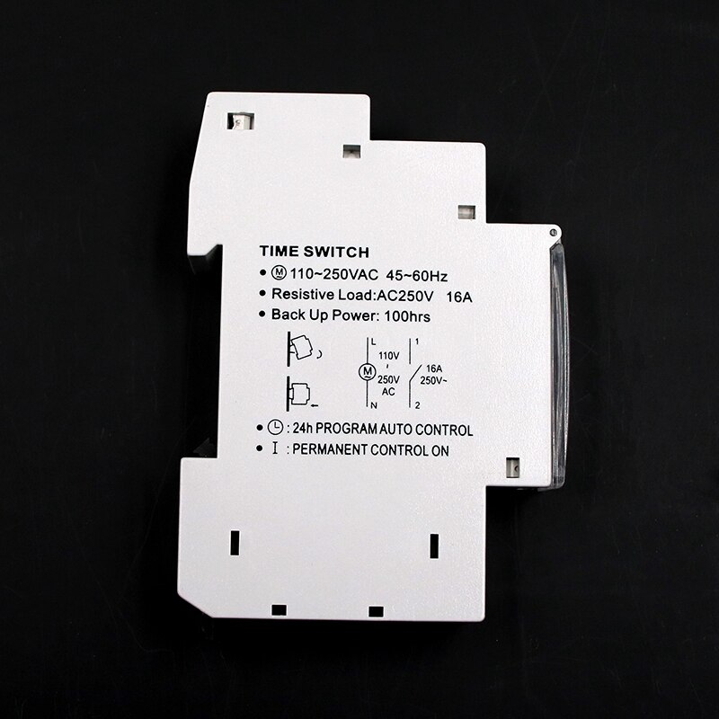 SUL180a 15 Minutes Mechanical Timer 24 Hours Programmable Din Rail Timer Time Switch Relay Measurement Analysis Instruments