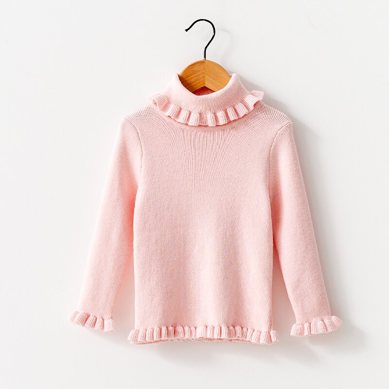Knitted Lace collar pullover sweater for girls autumn Sweater Baby Children Clothing Boys Sweaters Kids Wear baby boy clothes