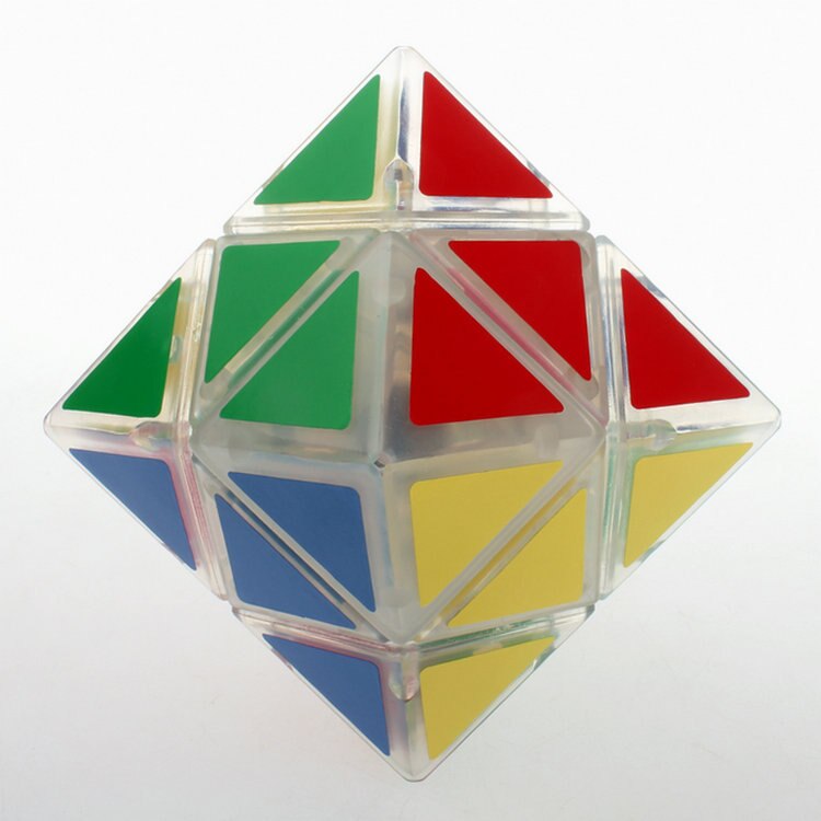 Mozhi assi diamante autoadesivo ottaedro zauberwürfel Spezielle Intelligence Test Geschwindigkeit Puzzle Spielzeug Für kinder Lernen gif