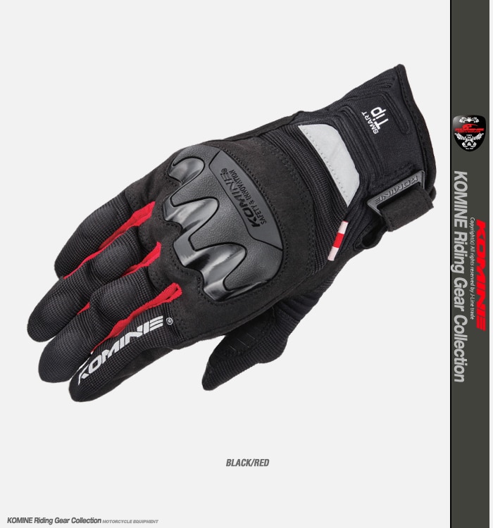 Guantes de malla de protección de GK-220 para motocicleta BMX Dirt Bike Riding Komine GK 220, guante de carrera para motocicleta