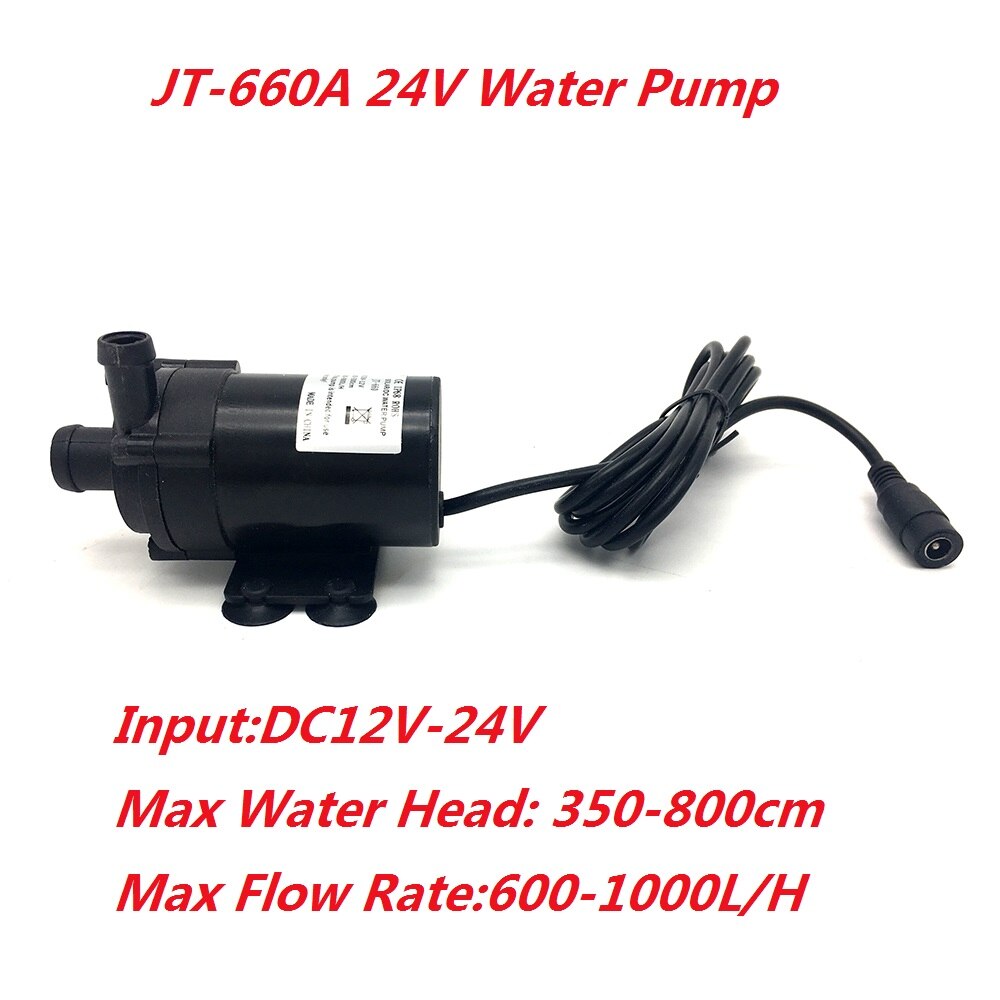 660A DC 12V 24V Submersible Water Pump 1000L/H Max Flow Rate Brushless Water Circulation Pump: only 24v