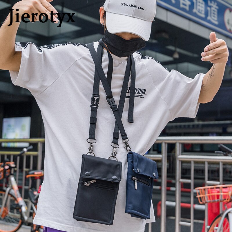 JIEROTYX sac de téléphone portable pochette d'épaule portefeuille Nylon universel portefeuille téléphone portable sac épaule femmes pas cher Discount