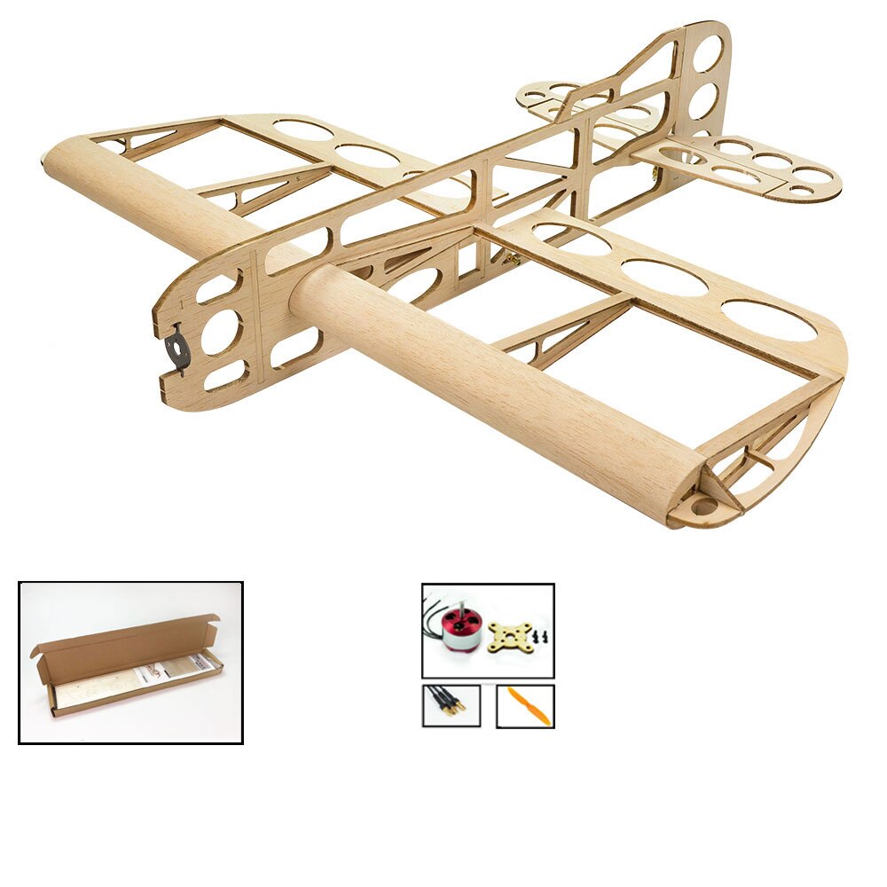 Balsa Wood Airplane Model GEEBEE 600mm Wingspan Balsa Kit Woodiness model 3D PLANE for Hand Entry Level Building: R0102