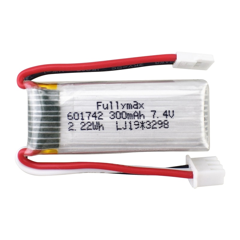 2 Batterie LiPo WLtoys 7.4V 300mAh Per Aerei RC F959 E XK A800