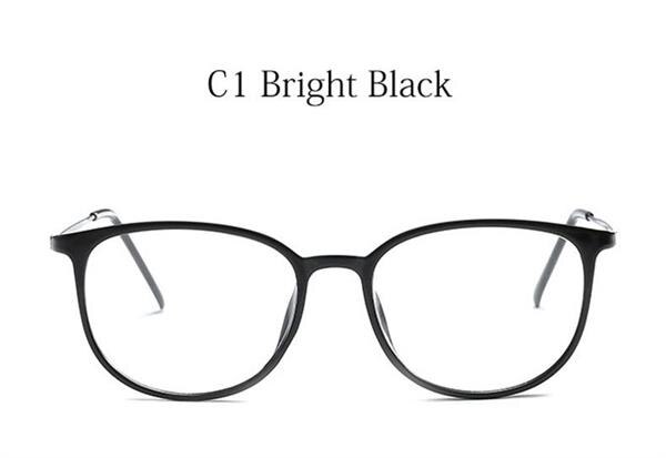 Monturas para gafas vintage monturas para gafas de gato para mujer, monturas para gafas claras de , monturas para gafas de mujer: C1 Bright Black