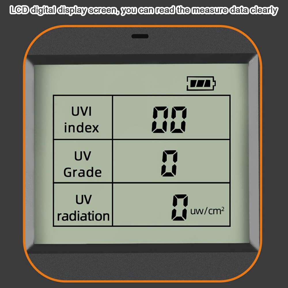 Portable Digital Ultraviolet Radiation Detector Ultraviolet UVI Meter Radiometer Tester Protective Equipment Testing