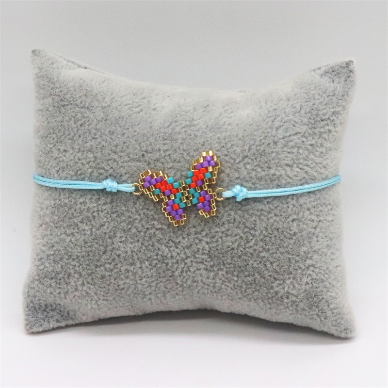 Bracciale ZHONGVI per donna Miyuki Pulseras Mujer Moda farfalla modello bracciale gioielli regalo braccialetti unici fatti a mano: Stampigliatura