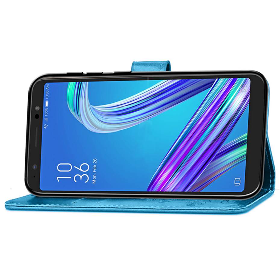 Flip Case For Asus ZenFone Live L1 ZA550KL 5.5 3D Clover PU Leather Cover Phone Case For ASUS ZA550KL ZA ZA550 KL X00RD Case