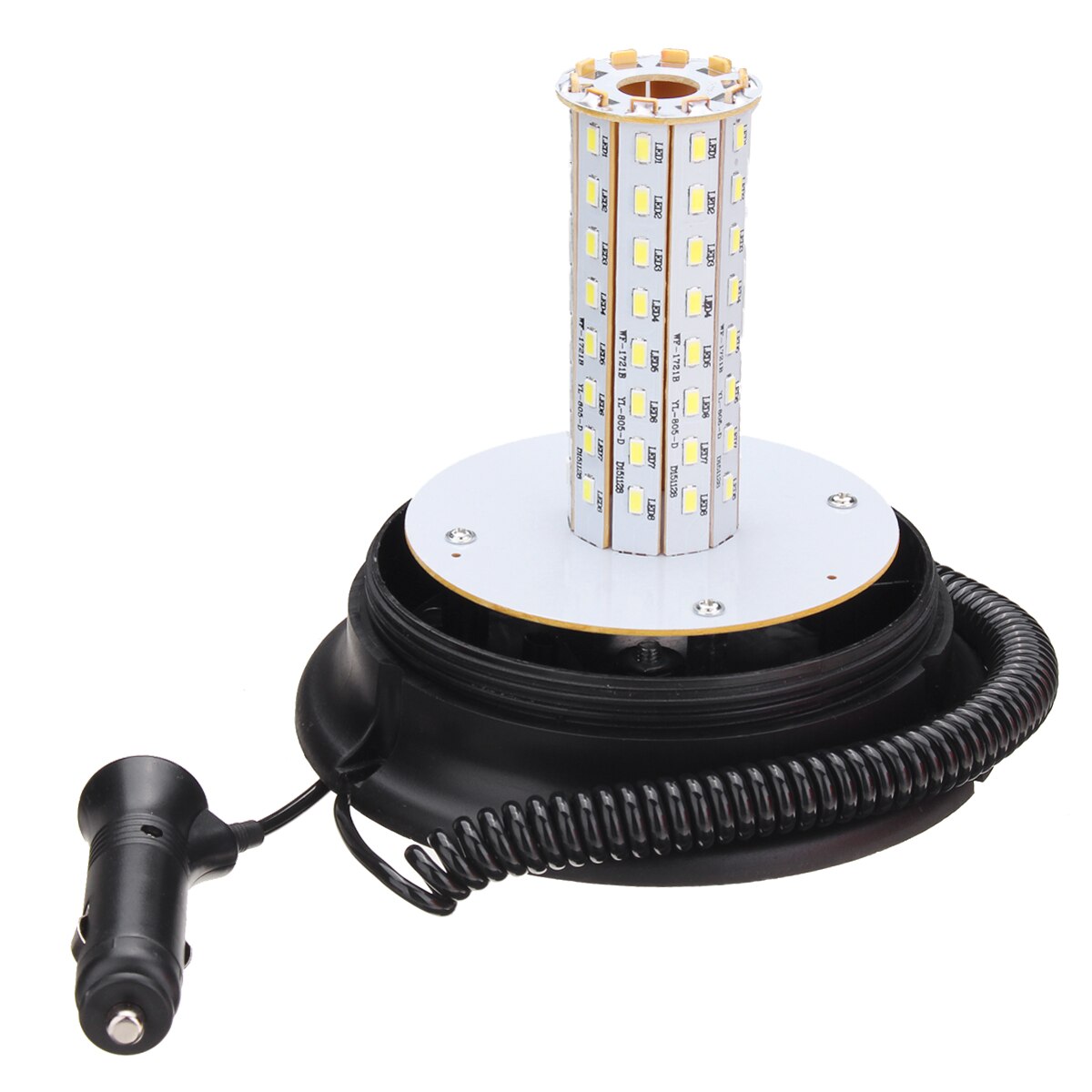 80 LED Magnetic Mount Rotating Flashing Amber Dome Beacon Recovery Warning Light Roadway Safety