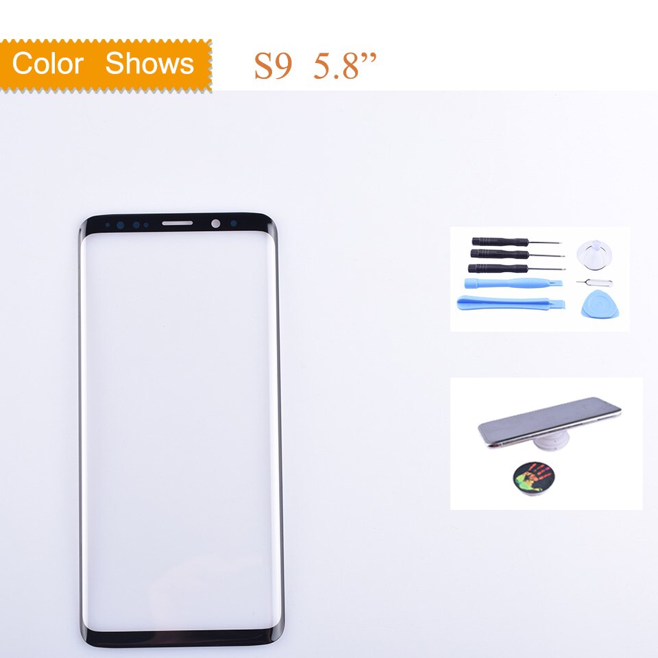 For samsung galaxy  s9 g960 g960f sm -g960f s9 plus  g965f sm -g965f berøringsskjerm front glasspanel ytre glass linse ingen lcd  s9 plus: S9 med gave