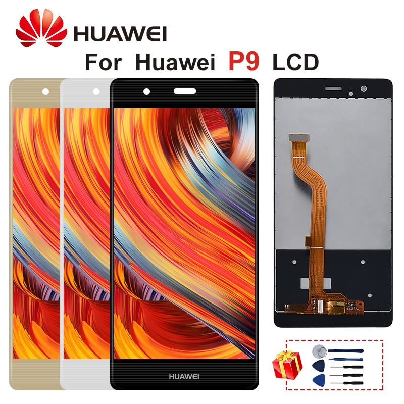 5.2 "Voor Huawei P9 Lcd EVA-L09 EVA-L19 Lcd Touch Screen Display Digitizer Vergadering Onderdelen Met Frame Voor Huawei P9 display