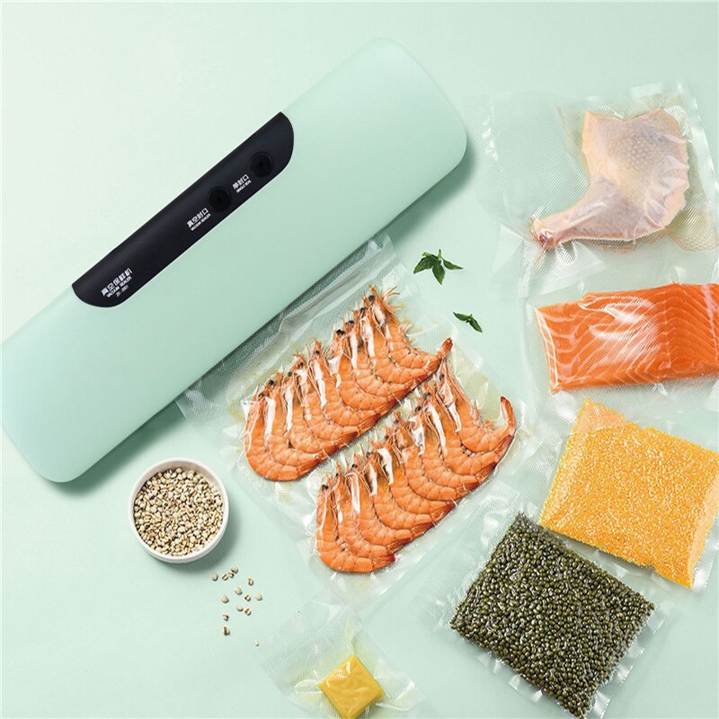 Kitchen Automatic Vacuum Sealer Machine 110V 220V Electric Vacuum Food Sealer Packing Machine Including 10pcs Storage Bags