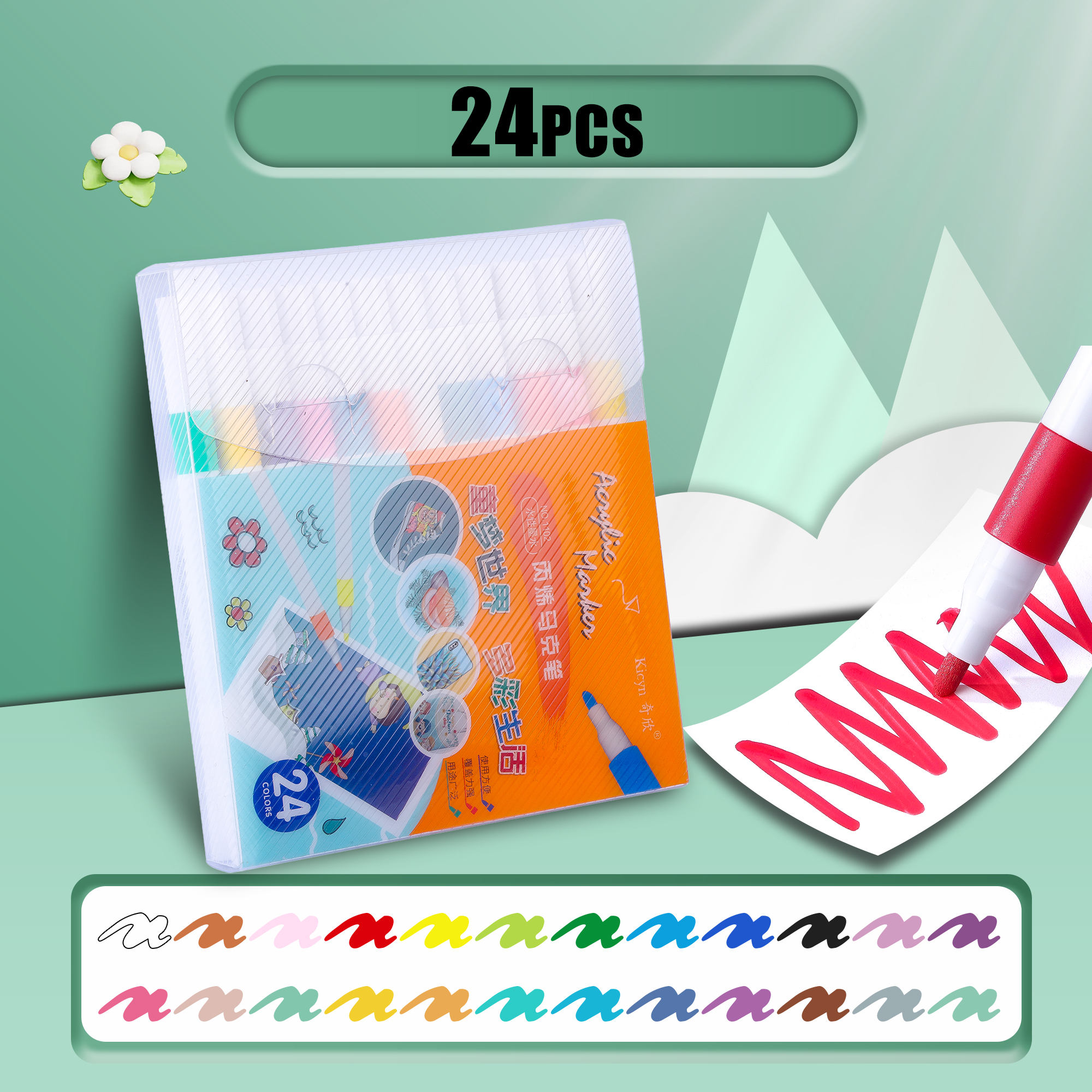 Juego de 12-60 Colores, rotulador artístico de pintura acrílica, pintura rupestre para niños, Graffiti, piedra, cerámica, vidrio, madera, manualidades DIY, suministros de arte: Borgoña