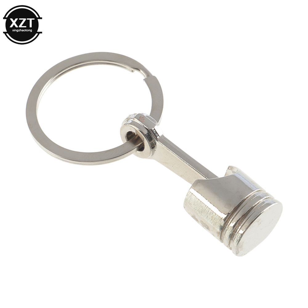 Hoogwaardige Metalen Sleutelhanger Auto Zuiger Sleutelhanger Creatieve Persoonlijkheidsmotor Gemodificeerde Zuiger Auto Accessoires Goederen