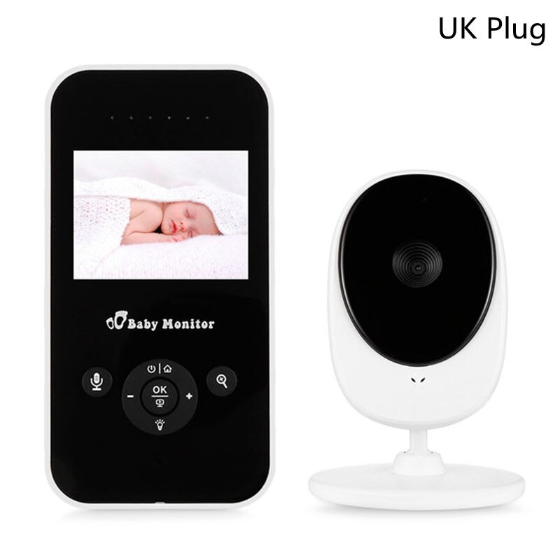 2.4 Inch Draadloze Babyfoon-Kleur Baby Slapen Monitor avond Temperatuur: UK Plug