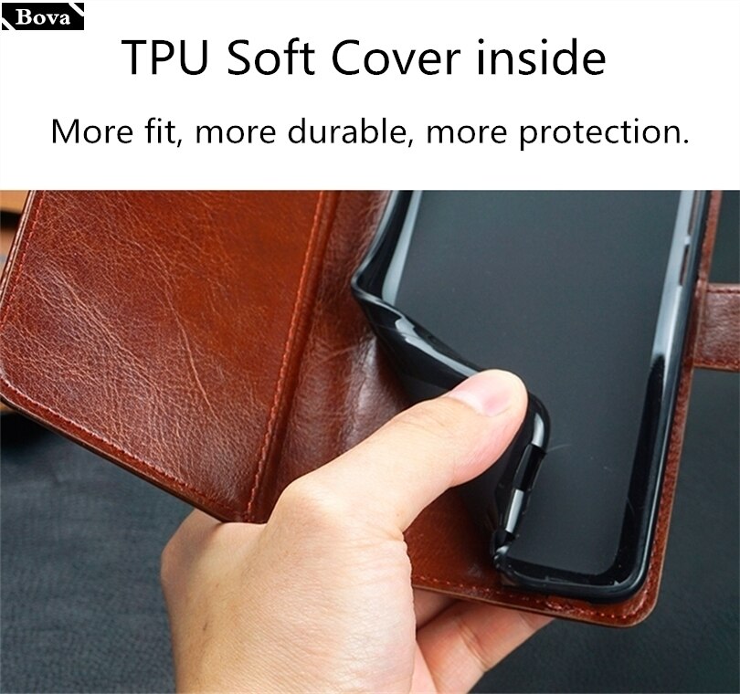Titular do cartão capa para zte nubia play 5g 6.65 "caso de couro do plutônio capa protetora retro coldre carteira flip caso