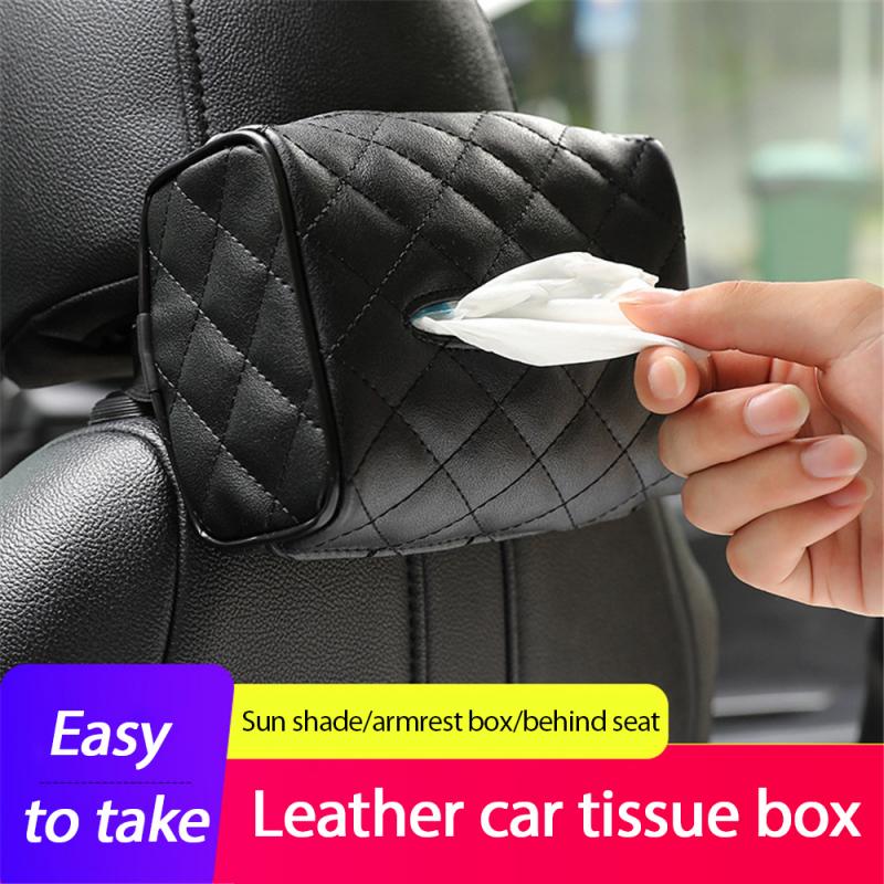 1 Pcs Tissue Dozen Met Wegwerp Servetten Tissue Dozen Auto Accessoires Tissue Bag Organizer Auto Decoratie Auto Opslag