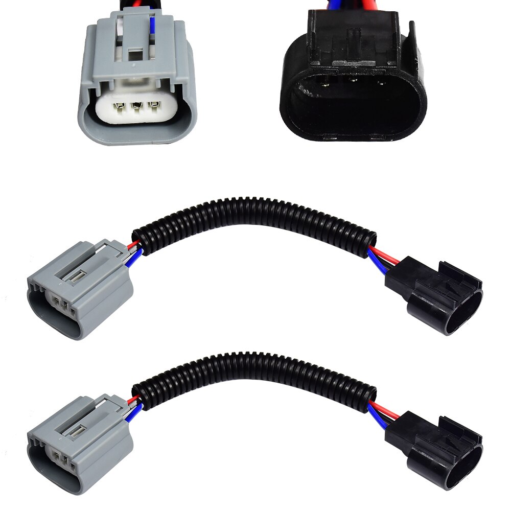 YUNPICAR H13 9008 Keramische Adapter Uitbreiding Kabelboom Sockets Voor Koplampen/Mistlampen Retrofit, 2 Stuks