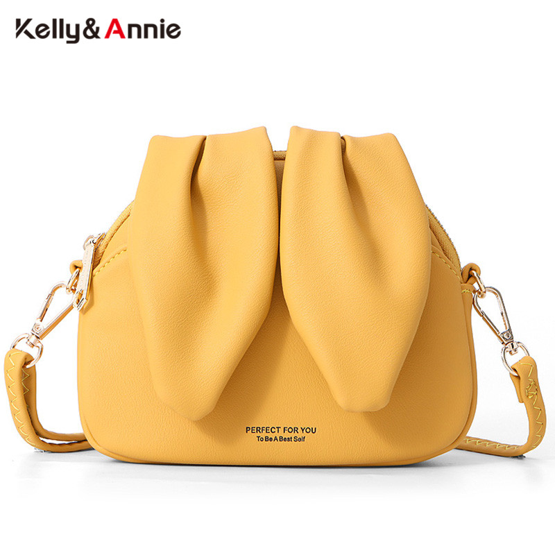 Sommer Kleine Schulter Taschen Frauen Niedlichen Kaninchen Weiche Leder Damen Bote Bolsa Sack Weiblichen Crossbody-tasche NEUE