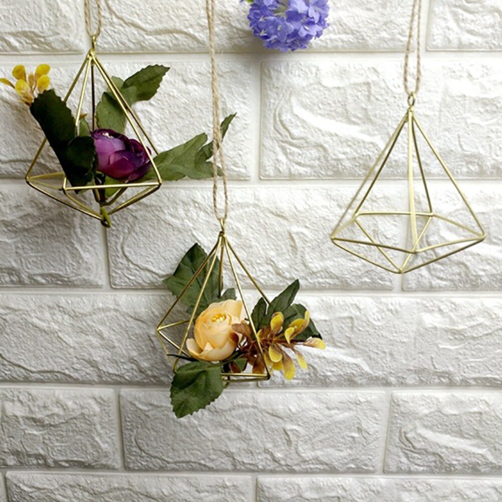 Neue Freistehende Hängen Tillandsia Luft Pflanzen Gestell Metall Geometrische Eisen Rustikalen Blume Pflanzer Topf Pflanzen Gestell Für Heimat Garten
