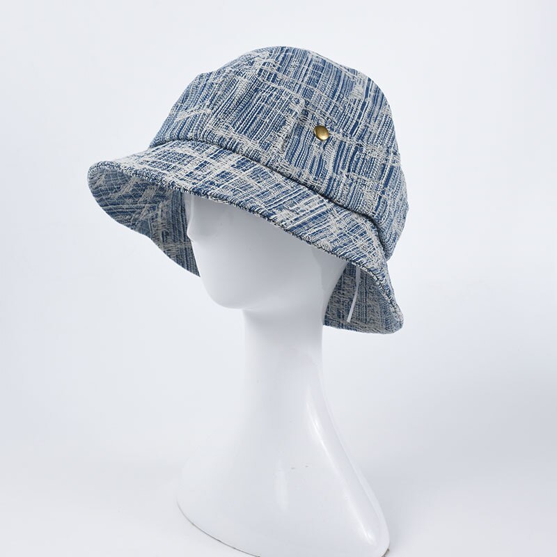 Zomer Lente Katoen Linnen Baret Voor Vrouwen Dames Gestreepte Franse Hoed Ademend Retro Schilder Hoeden: Dome bucket