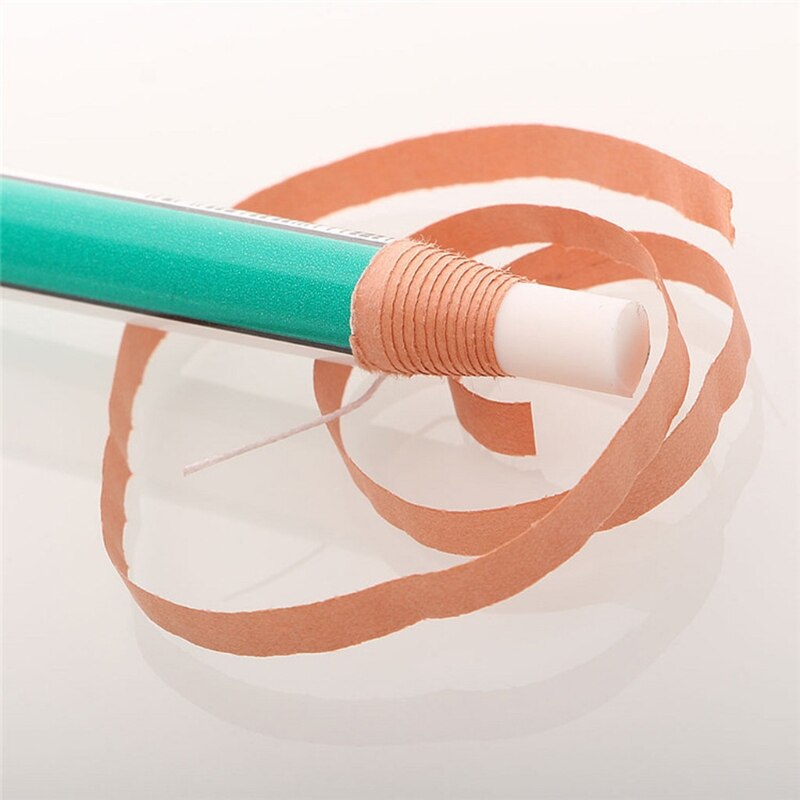 Pencil Shaped Rubber Paper Wrapping Eraser Students School Supplies