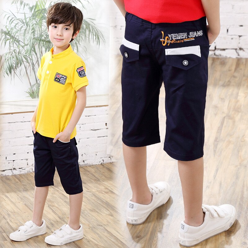 summer children causal shorts Kids embroidery letters shorts for boys 4-9 years !