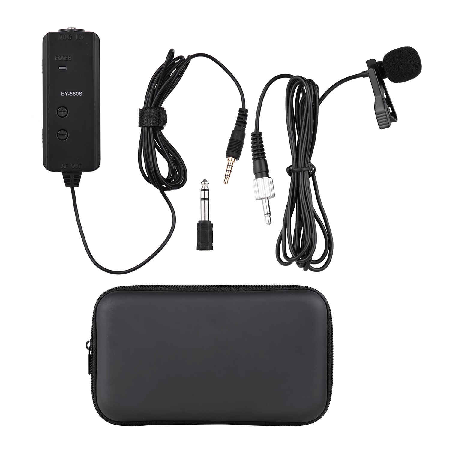 Mikrofoni mikrofoni vahvistin äänenvoimakkuuden säätö reaaliaikaiset monitoritoiminnot näytön kuulokkeilla 3.5mm to 6.5mm audio adater