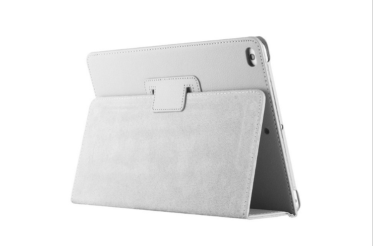 For iPad 5th 6th Gen Case 9.7inch Pu Leather Magnetic Auto Sleep/Wake Two-fold Stand Cover Funda For iPad Air 1 2 Case:  iPad (6th Gen) 9.7-inch / Beige