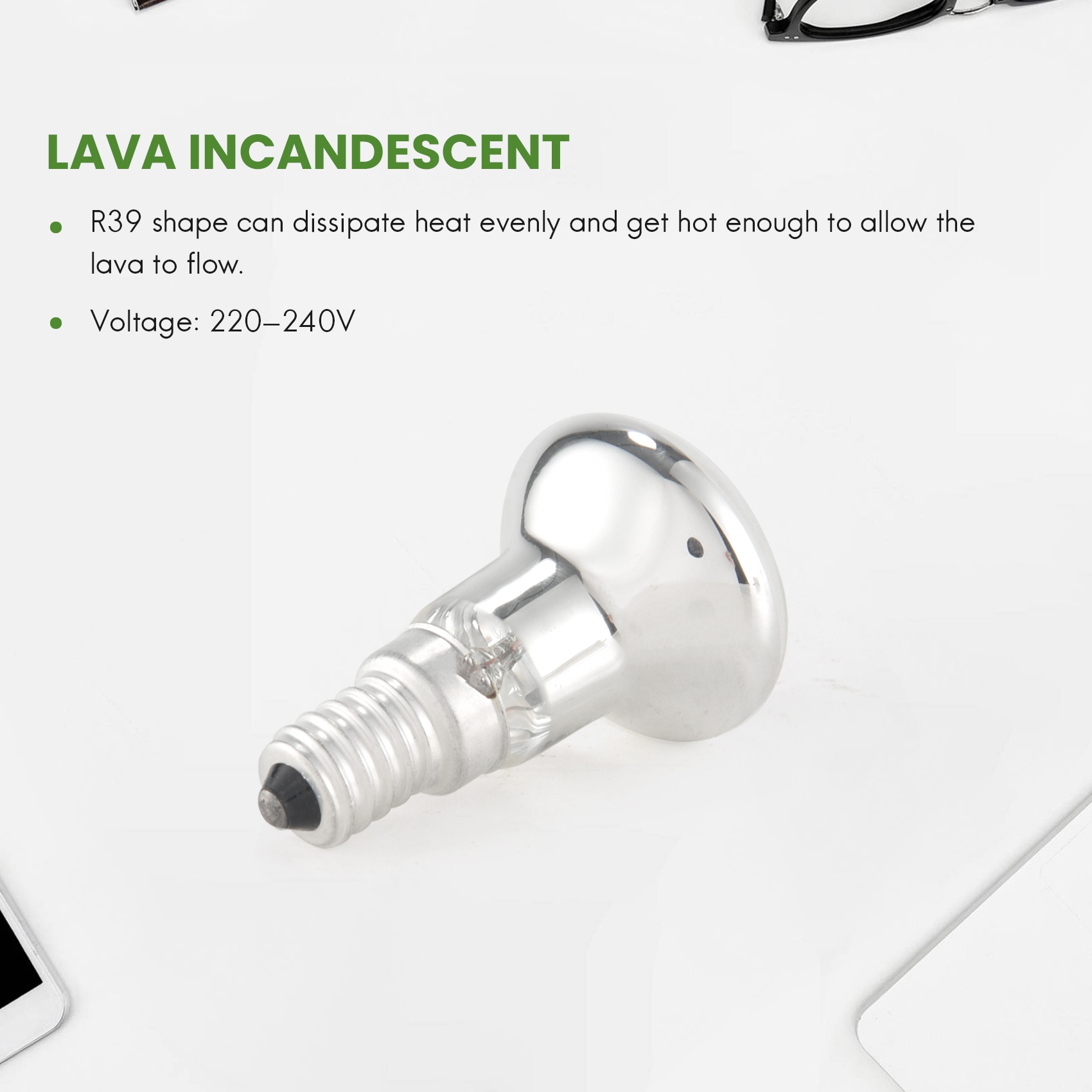 Ersatz-Lava-Lampe E14 R39 30 W, Strahler zum Einschrauben, Glühbirne, klarer Reflektor, Stelle-Glühbirnen, Lava-Glühlampe, 3 Stück