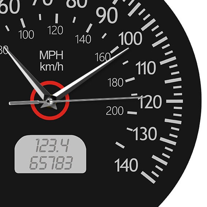 Reloj Digital de pared con velocímetro para coche