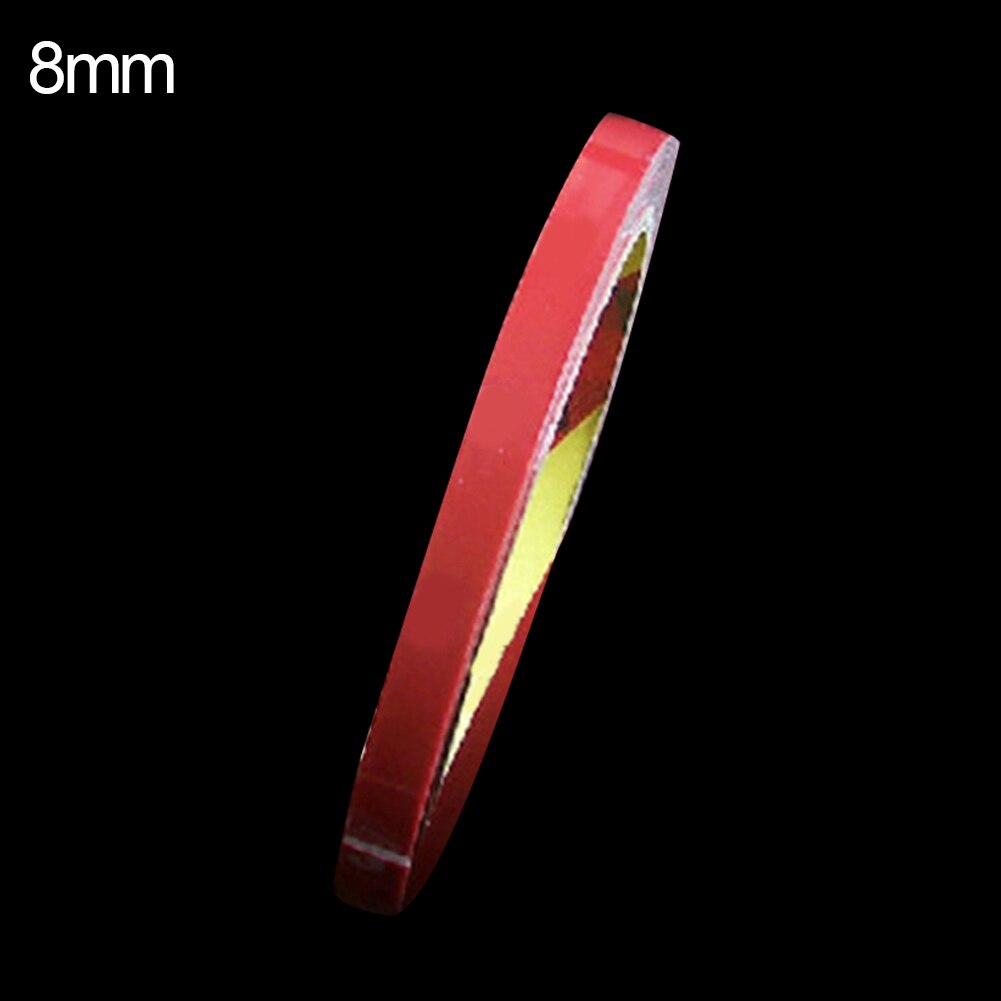 1 Roll Acrylic Car Home Double Sided Attachment Strong Adhesive Tape: Red 8mm