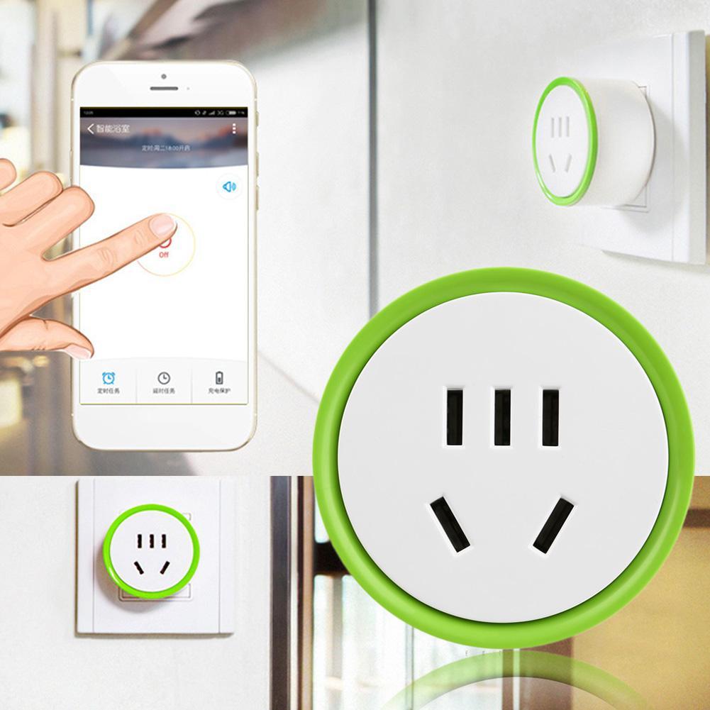 Mini Smart Wifi Socket US Plug Remote Control Power Strip Timing Switch for Smart Home Automation Electronic System