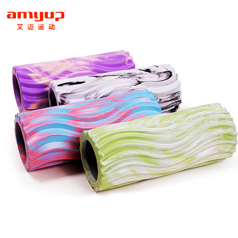 Suministros de Yoga Eva camuflaje Mace eje de espuma equipo de Fitness portátil relajante muscular rodillo de masaje hueco poste de Yoga
