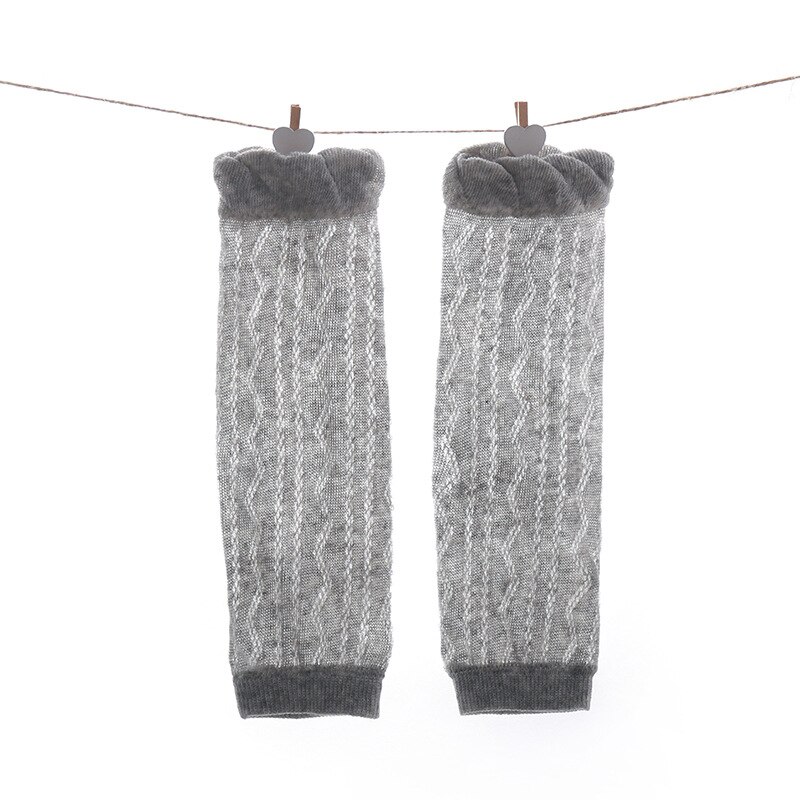 NIÑOS Calcetines de bebé de Color sólido calcetines de bebé niña y niño infantil calcetines altos de rodilla otoño invierno cálido Sokken niños calentadores de piernas: Gris claro